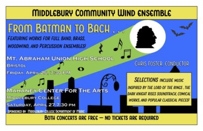 Middlebury Community Wind Ensemble: From Batman to Bach